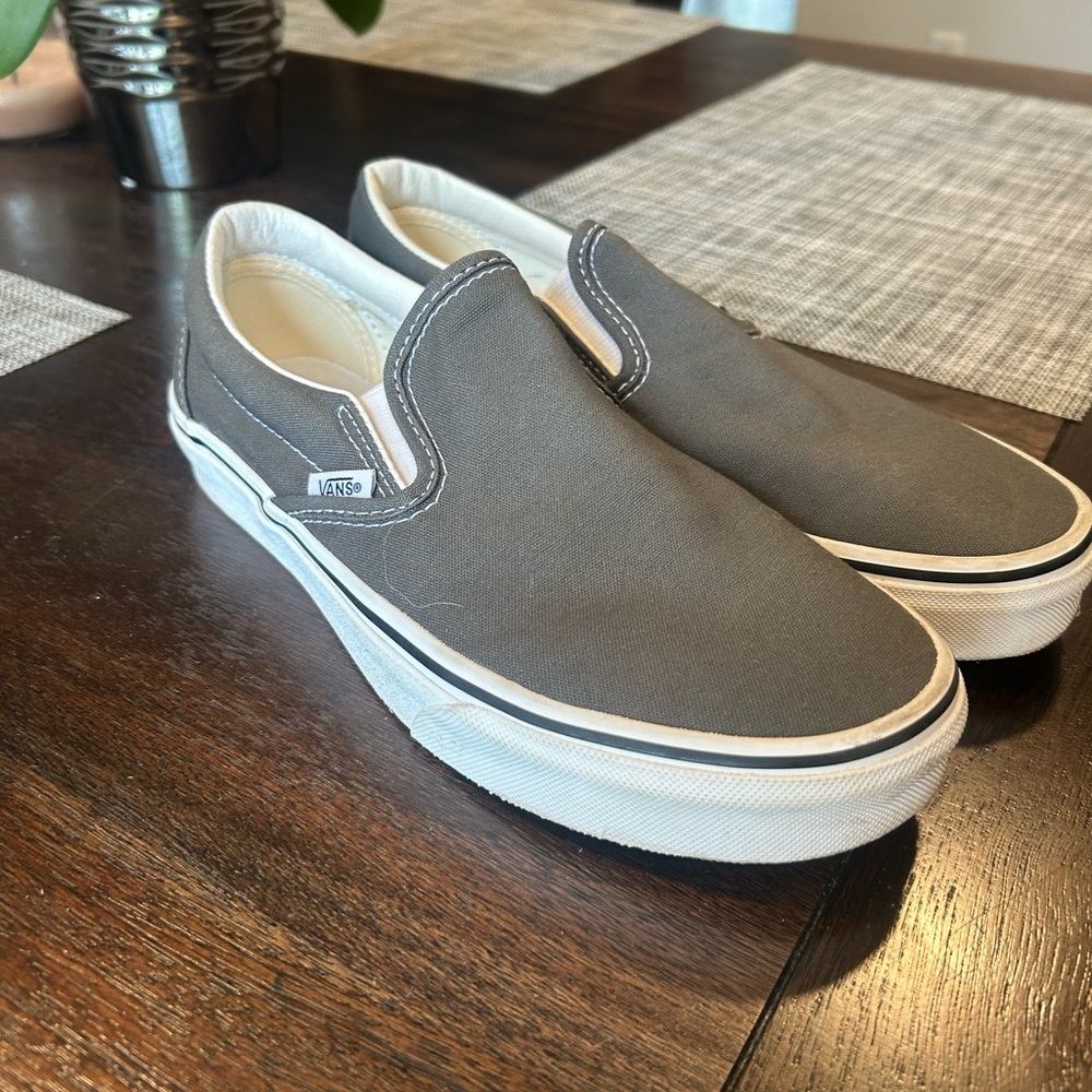 Vans Charcoal Slip-On Shoes